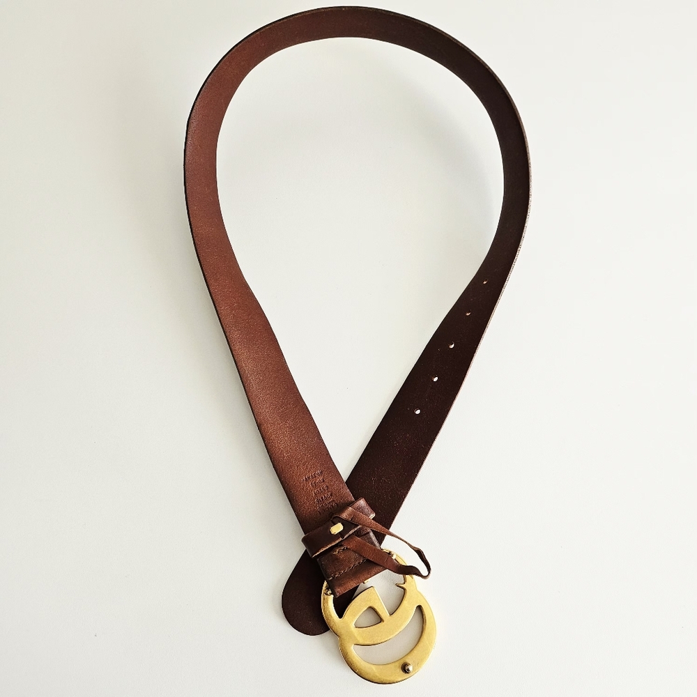 Gucci Brown GG Marmont Cowhide Leather Belt - 80/32 - Picture 4 of 6